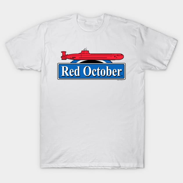 Red October T-Shirt by Illustratorator